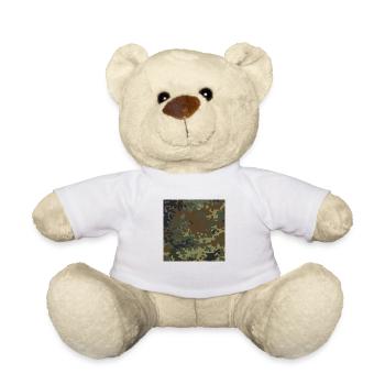 German flecktarn camouflage - Teddy Bear - white - Front