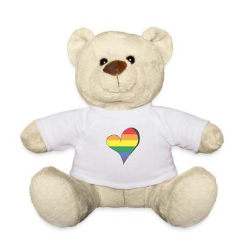 One LOVE Pride Heart - Teddy - Weiß - Vorne
