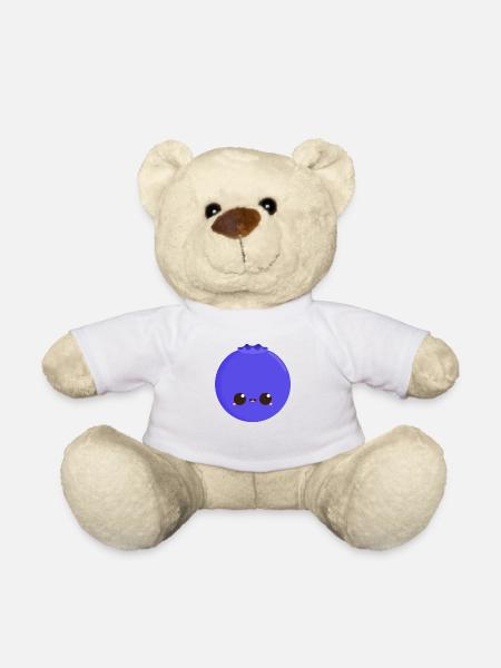 Kawaii blueberry - Teddy Bear - white