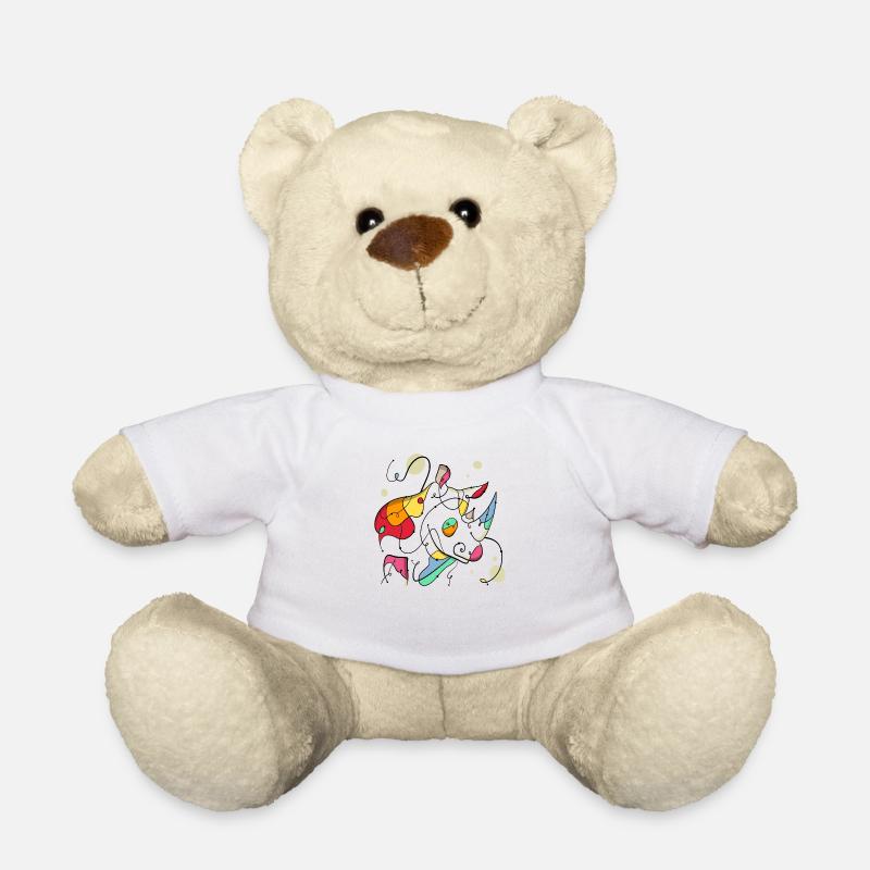 Nashorn - Teddy - Weiß