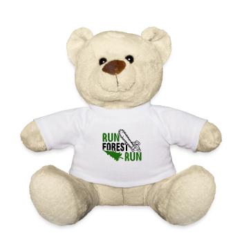 Forester de tronçonneuse de type bûcheron - Nounours - blanc - Devant
