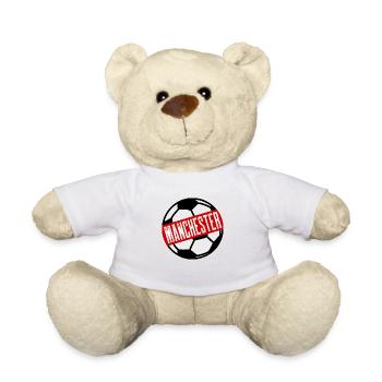 Manchester football - Teddy Bear - white - Front