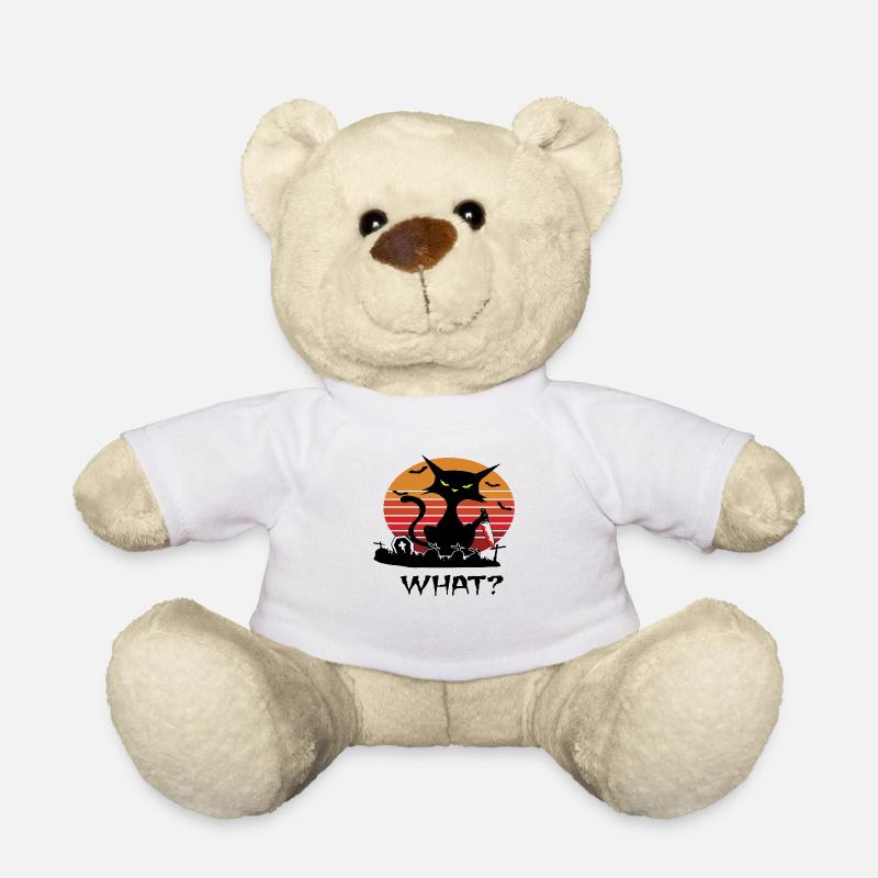 Lustige Katze, die sagt - Teddy - Weiß