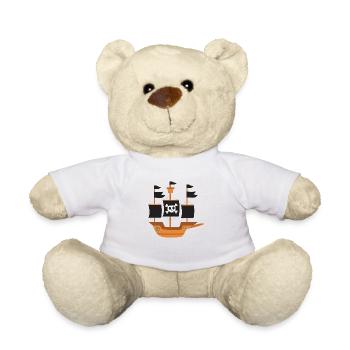 Pirate ship - Teddy Bear - white - Front