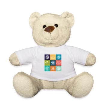 4 TOLTEQUES CHORDS - Teddy Bear - white - Front