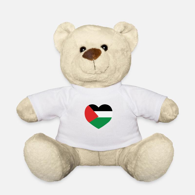 Love Palestine - Teddy Bear - white
