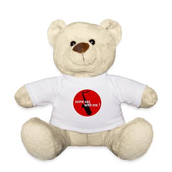 Some sax with me? - Nounours - blanc - Devant