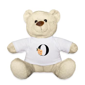 Buchstabe o blühen - Teddy - Weiß - Vorne