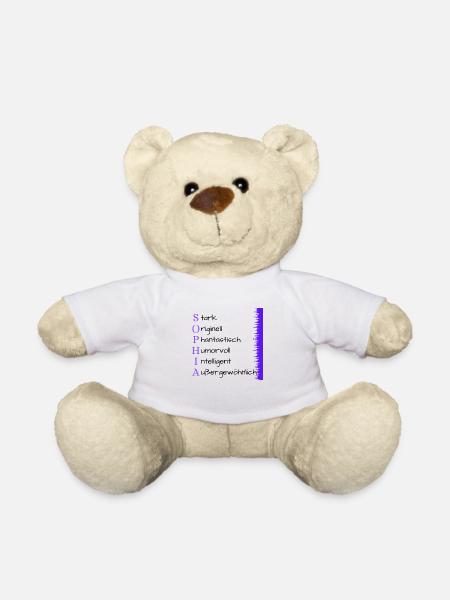 Sophia- Name und Persönlichkeit - Teddy - Weiß