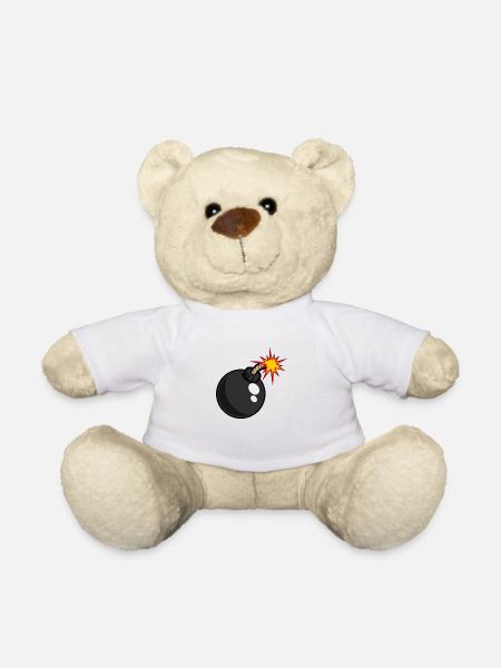bomb - Teddy Bear - white
