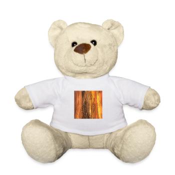 Bois - Nounours - blanc - Devant