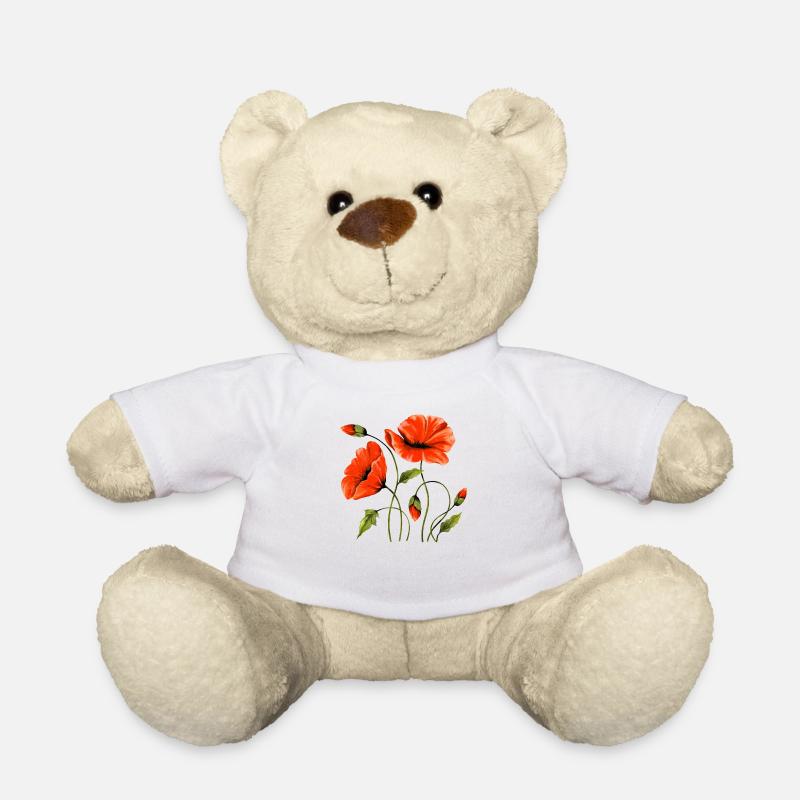 Blumen - Teddy - Weiß