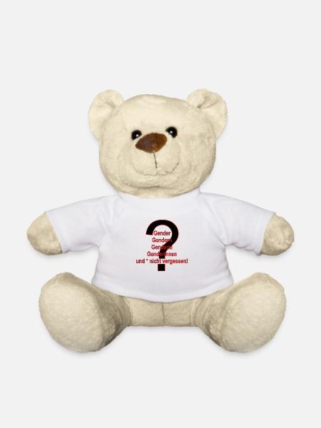 Gender und * nicht vergessen! - Teddy - Weiß