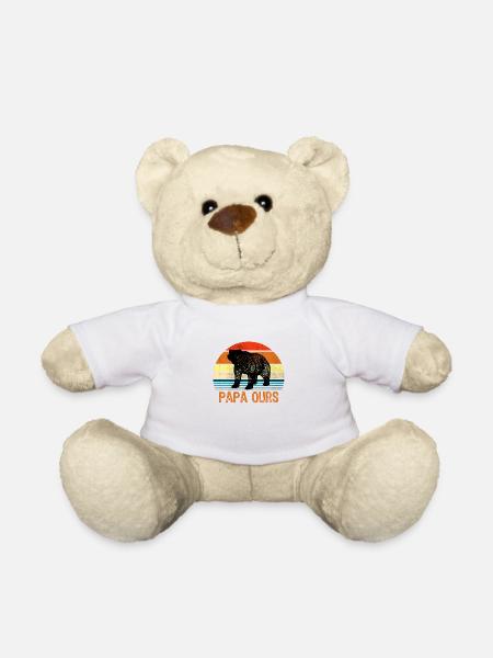 Mann Papa Bär - Teddy - Weiß