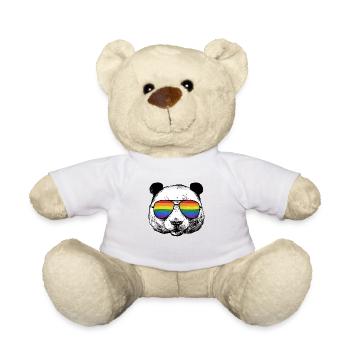 LGBT Panda Rainbow Flag LGBTQ Gay Pride - Teddy Bear - white - Front