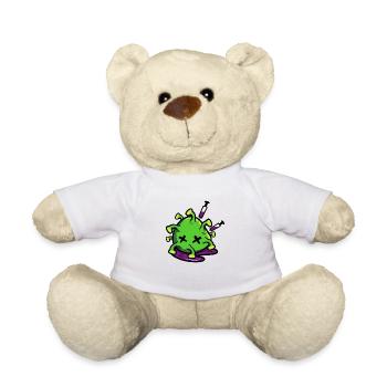 Victoire du vaccin contre le virus corona - Nounours - blanc - Devant