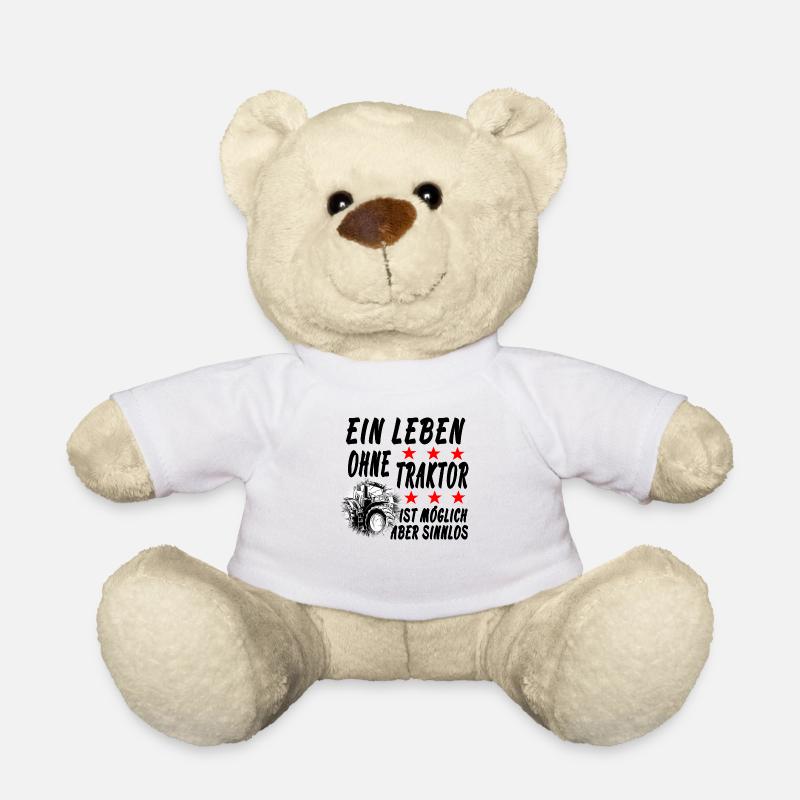 Traktor - Teddy - Weiß