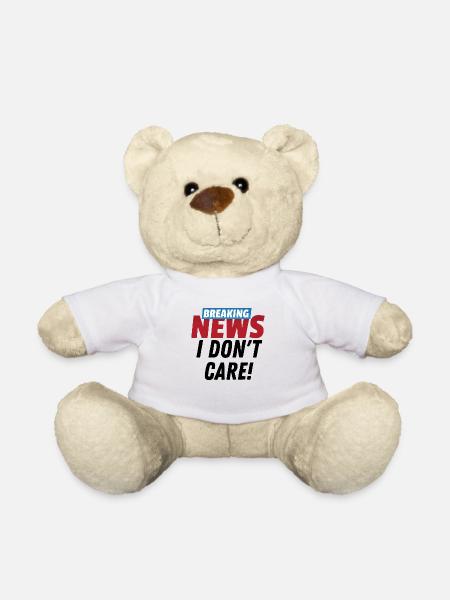 Breaking News Ist mir egal - Teddy - Weiß