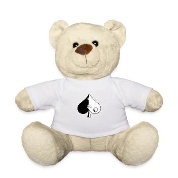 Queen of Spades - Keyholder -Mistress - Teddy - Weiß - Vorne