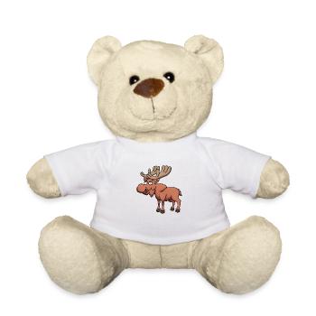 Joyeux dessin animé Orignal - Nounours - blanc - Devant