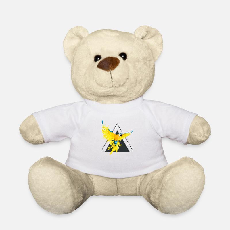 Perroquet jaune - Nounours - blanc
