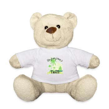 One day I will go to Tahiti - Teddy Bear - white - Front