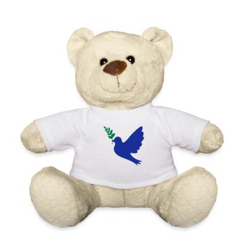 Friedenstaube_Peace - Teddy - Weiß - Vorne