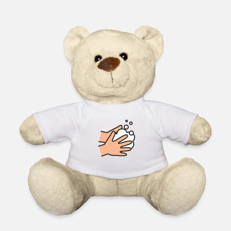 Hände waschen Icon - Teddy - Weiß