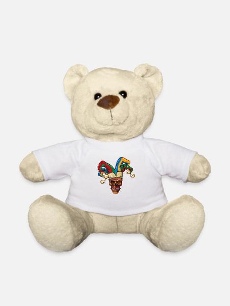 Skull Fasnet Carnival Carnival - Teddy Bear - white