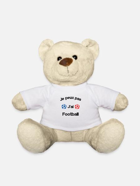 Je peux pas j'ai football - Nounours - blanc
