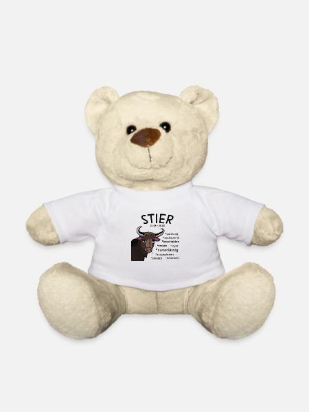 Sternzeichen Stier - Teddy - Weiß
