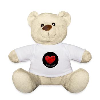 Broken Heart / Gebrochenes Herz - Teddy - Weiß - Vorne