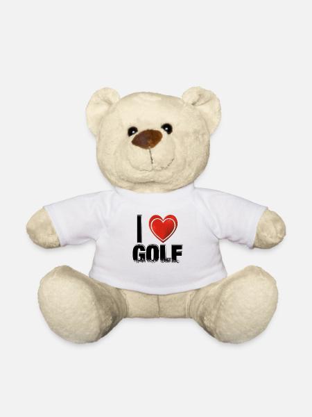 I love GOLF! - Teddy - Weiß
