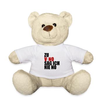 Zu Vino sag ich nie no - Teddy - Weiß - Vorne