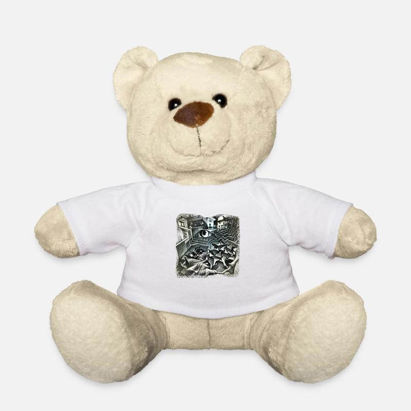 Escher Style - Teddy - Weiß