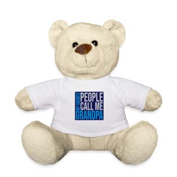 People Call Me Grandpa - Teddy Bear - white - Front