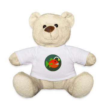 Lantern fish deep sea fish frogfish motif - Teddy Bear - white - Front