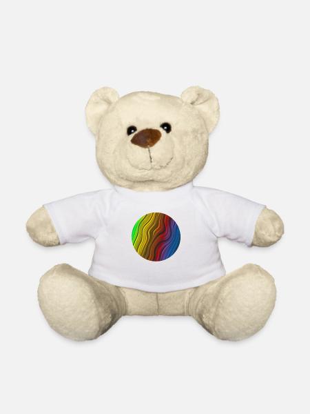 Colourfull Planet - Teddy Bear - white