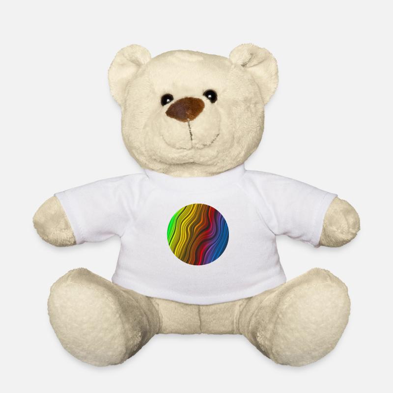 Colourfull Planet - Teddy Bear - white