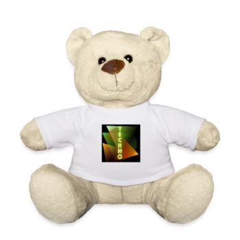 techno logo - Teddy - Weiß - Vorne