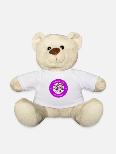 Always fun with Pinky Design. - Teddy Bear - white