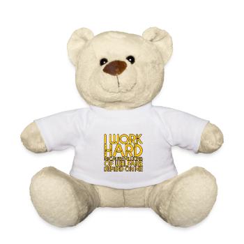 Work Hard - Millions Of Welfare Depend On Me 4 - Teddy - Weiß - Vorne