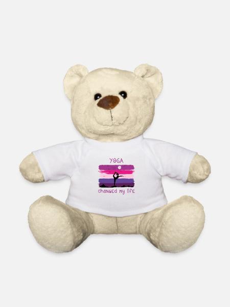 Yoga changed my life - Teddy - Weiß
