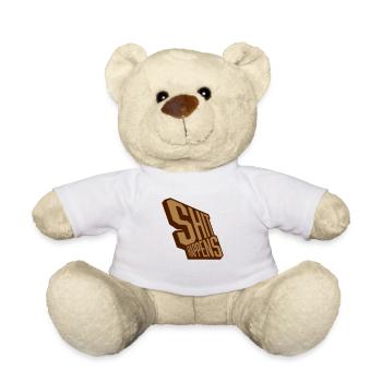 La merde arrive devise détendue - Nounours - blanc - Devant