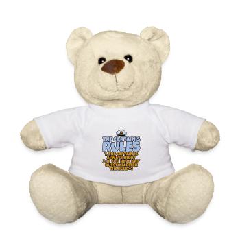 The Captain's Rules, The Captain Is Always Right 4 - Teddy Bear - white - Front