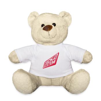 Fuck the system Punk - Teddy - Weiß - Vorne
