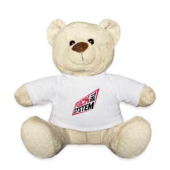 Fuck the system revolution - Teddy Bear - white - Front