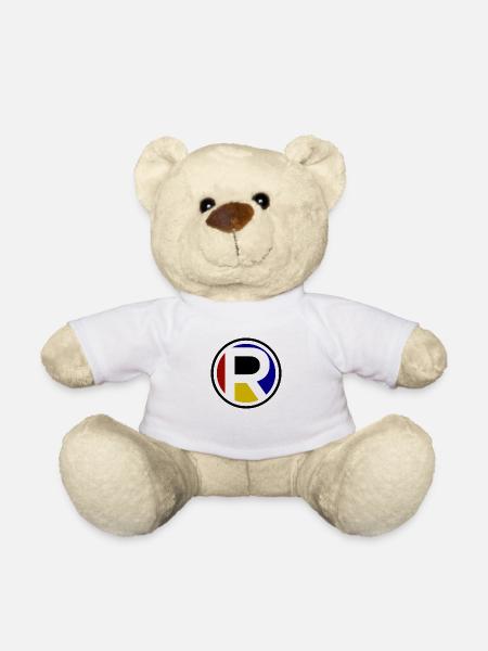Kürzel R | Buchstabe R | Name R | Logo R | Kreis R - Teddy - Weiß