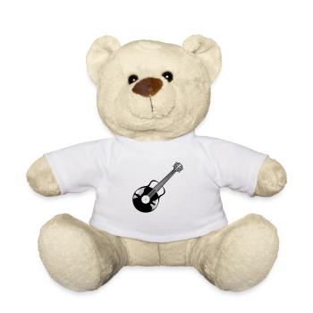 Record Vinyl Guitariste Guitare - Nounours - blanc - Devant