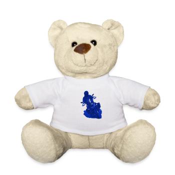 GS driver inclination blue - Teddy Bear - white - Front